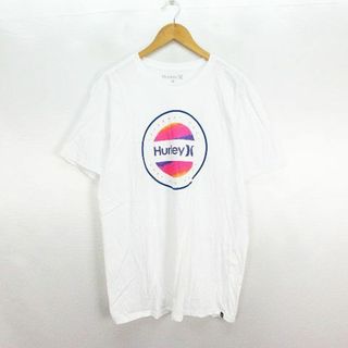 ハーレー(Hurley)のハーレー Tシャツ 半袖 クルーネック ロゴ 薄手 コットン L ホワイト(Tシャツ/カットソー(半袖/袖なし))