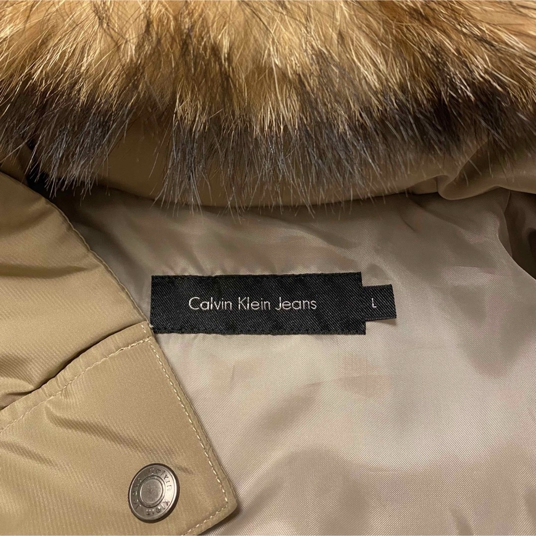 Calvin Klein(カルバンクライン)の本日価格❗美品 カルバンクラインジーンズ ファー ダウンジャケット レディースのジャケット/アウター(ダウンジャケット)の商品写真