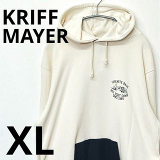 クリフメイヤー(KRIFF MAYER)のKRIFF MAYER クリフメイヤー　ナチュラル　キャンプ　パーカー　XL(パーカー)