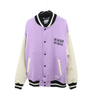 ワコマリア(WACKO MARIA)のWACKO MARIA ワコマリア 22AW LEATHER VARSITY JACKET B TYPE-2 袖レザーバーシティジャケット スタジャン 22FW-WMO-BL10 パープル(スタジャン)