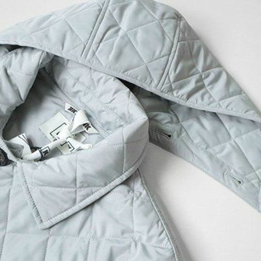 KIRED キルティングコート グレー サイズ52  フーデッド ジャケット  メンズのジャケット/アウター(ナイロンジャケット)の商品写真