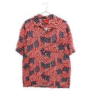 シュプリーム(Supreme)のSUPREME シュプリーム 20SS Flags Rayon S/S Shirt フラッグスショートスリーブレーヨンシャツ 半袖シャツ レッド(シャツ)