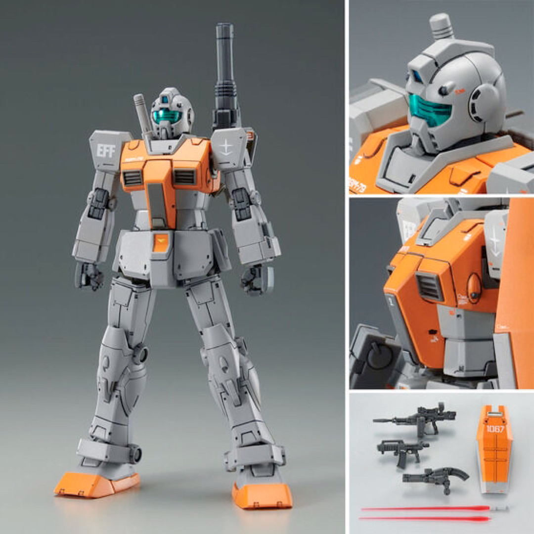 BANDAI(バンダイ)のＨＧ 1/144  ジム (モロッコ戦線仕様)　(ショルダー・キャノン装備… エンタメ/ホビーのおもちゃ/ぬいぐるみ(プラモデル)の商品写真