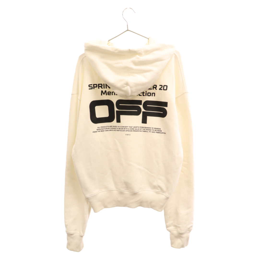 新品 M Off-White ロゴ パーカー オフホワイト