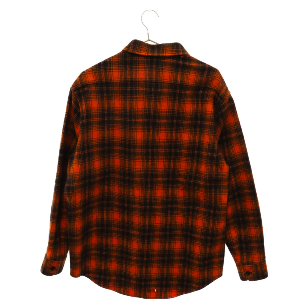 celine(セリーヌ)のCELINE セリーヌ 22SS Loose Shirt in Checked Wool 2C574073Q ウールチェックルーズシャツ 長袖シャツ ドラッグストアカラー ランバージャック オレンジ/ブラック メンズのトップス(シャツ)の商品写真