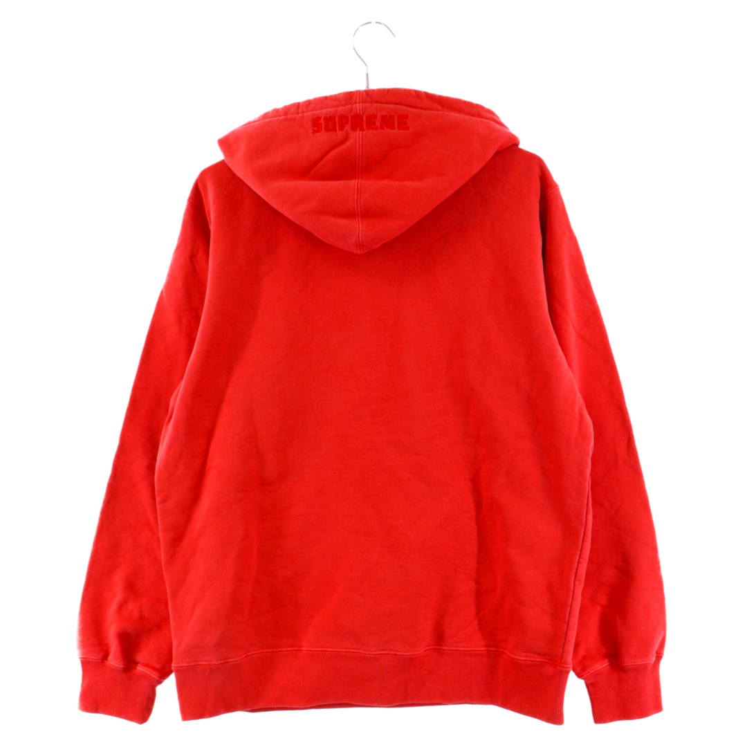 Supreme(シュプリーム)のSUPREME シュプリーム 18SS Overdyed Hooded Sweatshirt オーバーダイ フードロゴ刺繍 プルオーバーパーカー レッド メンズのトップス(パーカー)の商品写真