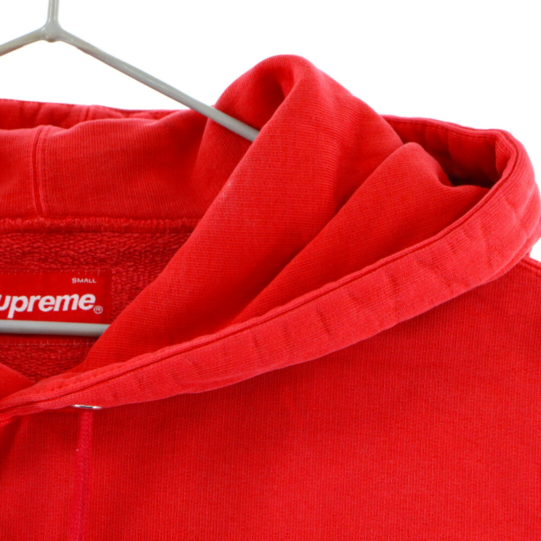 Supreme(シュプリーム)のSUPREME シュプリーム 18SS Overdyed Hooded Sweatshirt オーバーダイ フードロゴ刺繍 プルオーバーパーカー レッド メンズのトップス(パーカー)の商品写真
