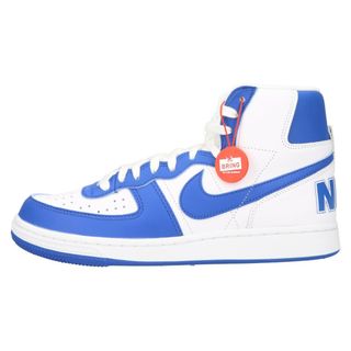 ナイキ(NIKE)のNIKE ナイキ TERMINATOR HIGH GAME ROYAL ターミネーター ロイヤルブルー レースアップ ハイカットスニーカー ホワイト/ブルー US8.5/26.5cm FN6836-100(スニーカー)