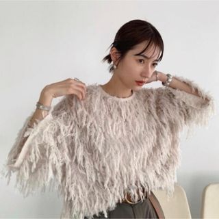 クラネ(CLANE)のりーちゃん様専用CLANE☆ FRINGE LACE TOPSサイズ1ホワイト(シャツ/ブラウス(長袖/七分))