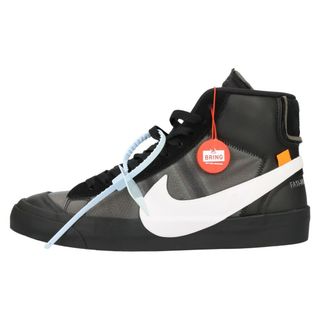 ナイキ(NIKE)のNIKE ナイキ ×OFF-WHITE BLAZER MID GRIM REAPER AA3832-001 ブレーザーミッドグリムリーパー ミッドカットスニーカー US8/26.0cm ブラック(スニーカー)