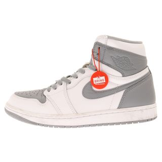 ナイキ(NIKE)のNIKE ナイキ AIR JORDAN 1 RETRO HIGH OG WHITE CEMENT 555088-037 エアジョーダン1 ホワイトセメント ハイカットスニーカー US8/26cm ホワイト/グレー(スニーカー)