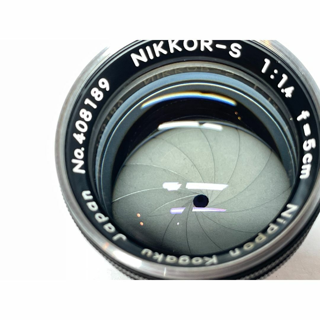 Nikon(ニコン)のニコン NIKKOR-S Nippon Kogaku 50mm 1.4 ブラック スマホ/家電/カメラのカメラ(レンズ(単焦点))の商品写真