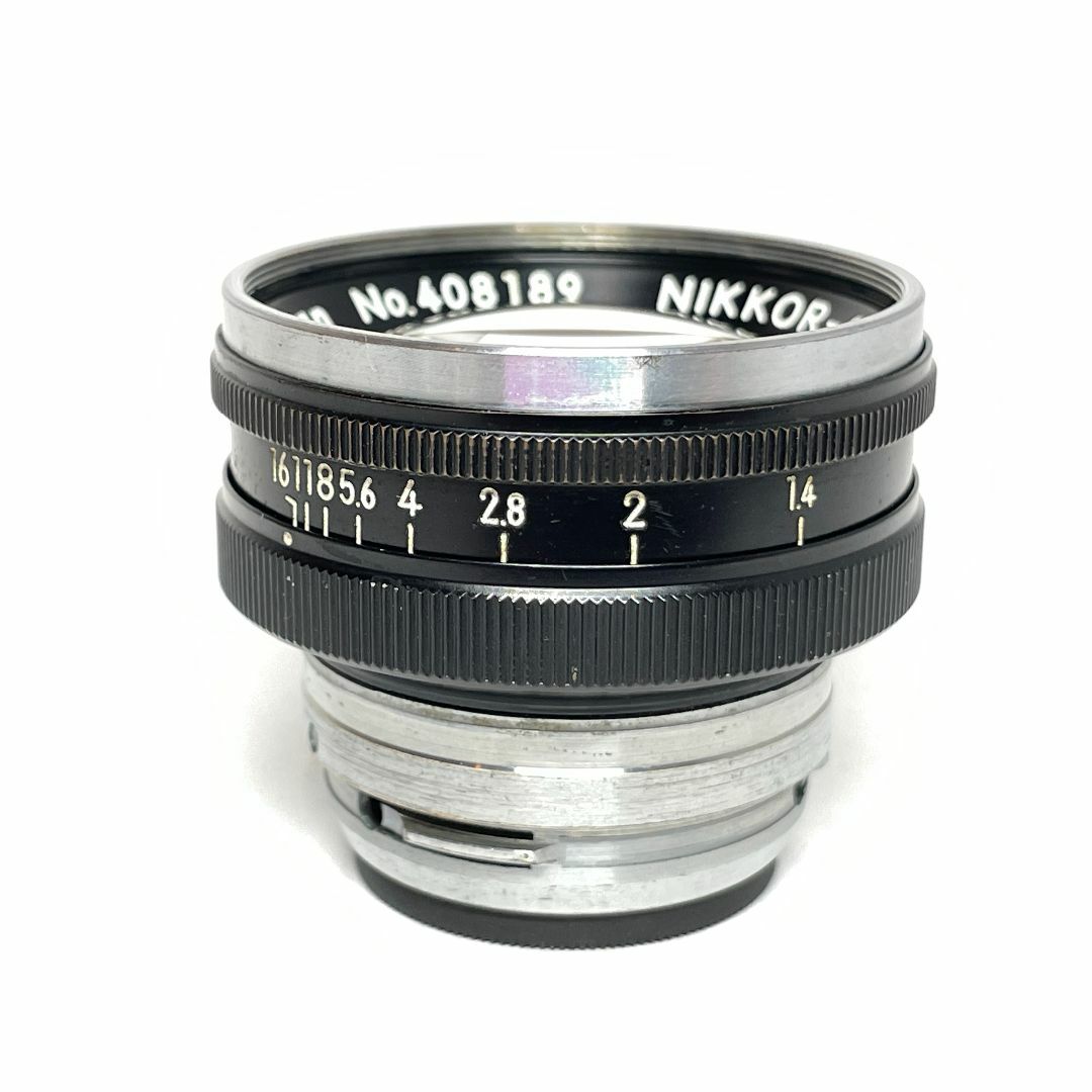 Nikon(ニコン)のニコン NIKKOR-S Nippon Kogaku 50mm 1.4 ブラック スマホ/家電/カメラのカメラ(レンズ(単焦点))の商品写真