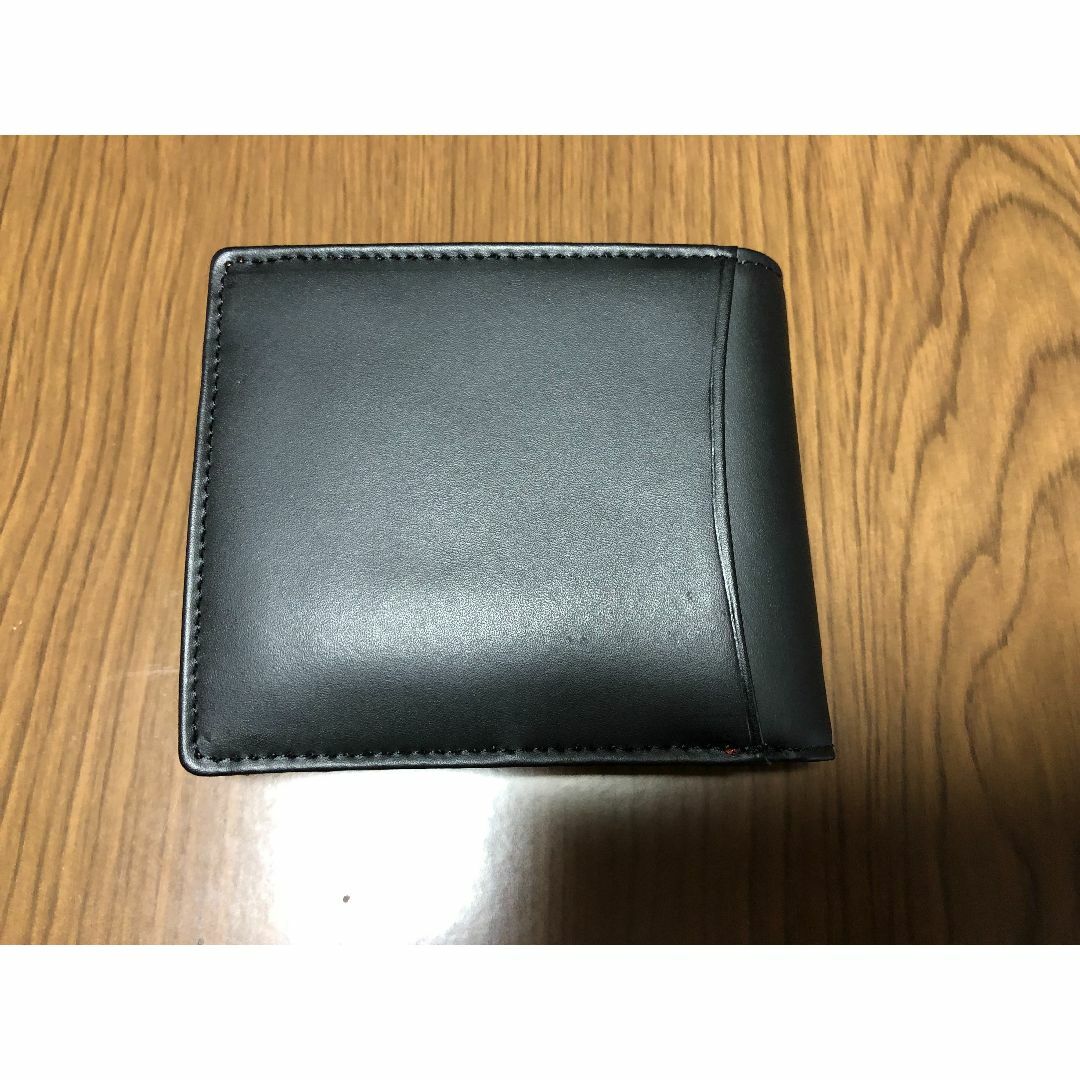 定価1万超　美品　折りたたみ財布　バイカラー　本革 メンズのファッション小物(折り財布)の商品写真