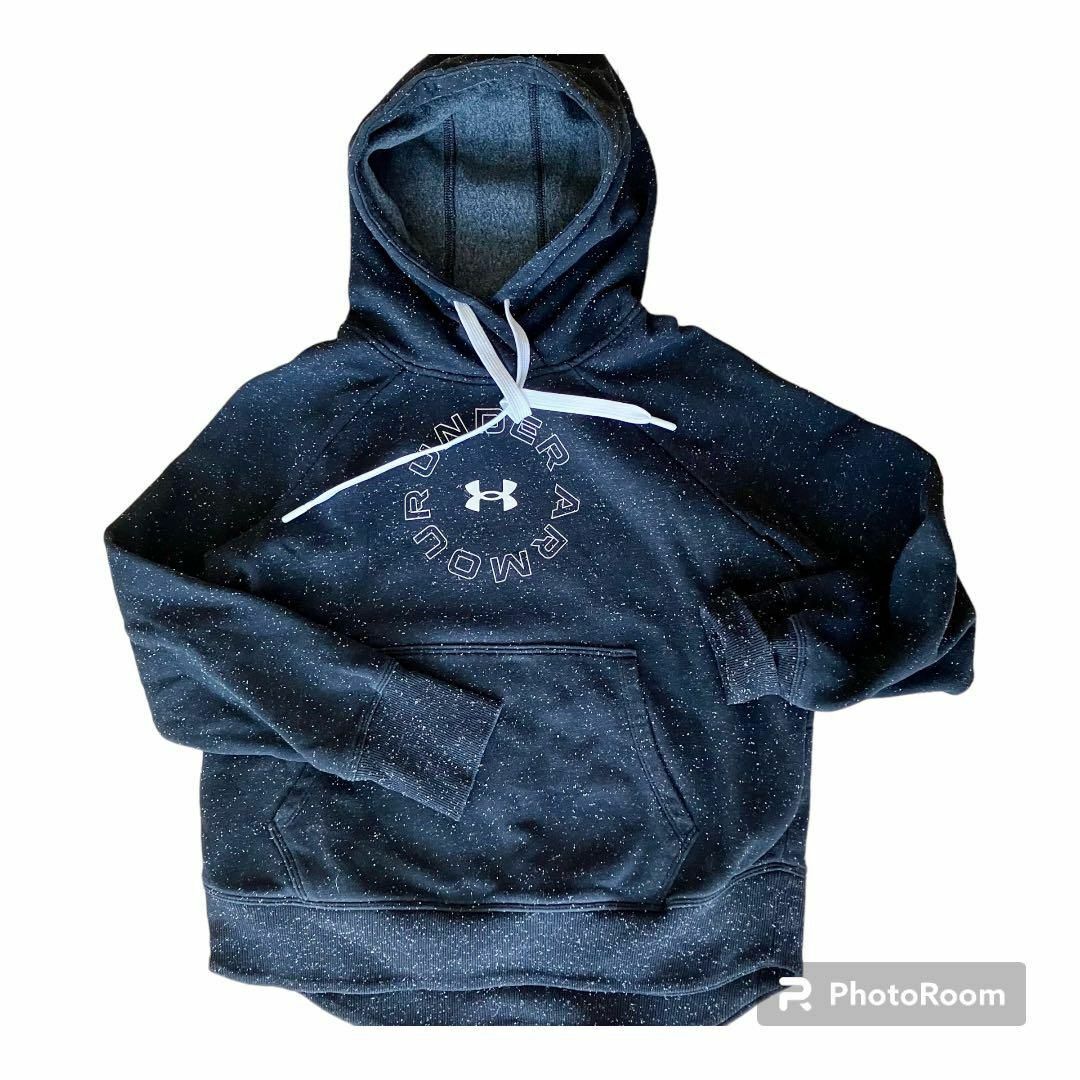 UNDER ARMOUR(アンダーアーマー)のアンダーアーマー　パーカー　裏起毛　レディース　M ネイビー レディースのトップス(トレーナー/スウェット)の商品写真