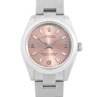 ロレックス(ROLEX)のロレックス オイスターパーペチュアル 177200 ピンク 369ホワイトバー Z番 ボーイズ(ユニセックス) 中古 腕時計(腕時計(アナログ))