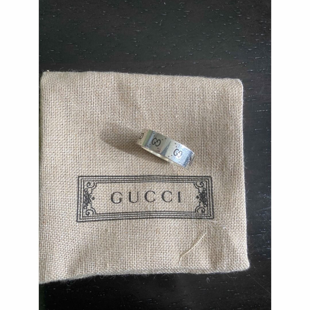 Gucci(グッチ)の新品 GUCCI×adidas グッチ×アディダス　コラボシルバーリング/12号 レディースのアクセサリー(リング(指輪))の商品写真