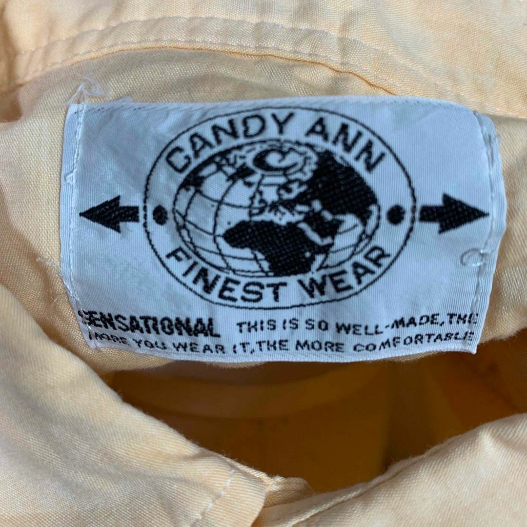 CANDY ANN フメイ シャツ Lサイズ相当 オレンジ 長袖 メンズ メンズのトップス(シャツ)の商品写真