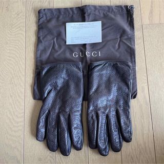 グッチ(Gucci)のグッチGUCCIレザーグローブ 革手袋 中古(手袋)