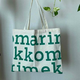 マリメッコ(marimekko)の✤marimekko✤マリメッコ トートバッグ(ロゴグリーン)(トートバッグ)