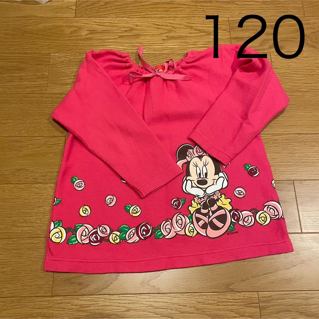 Disney(ディズニー)の120 ミニー 長袖 キッズ/ベビー/マタニティのキッズ服女の子用(90cm~)(Tシャツ/カットソー)の商品写真