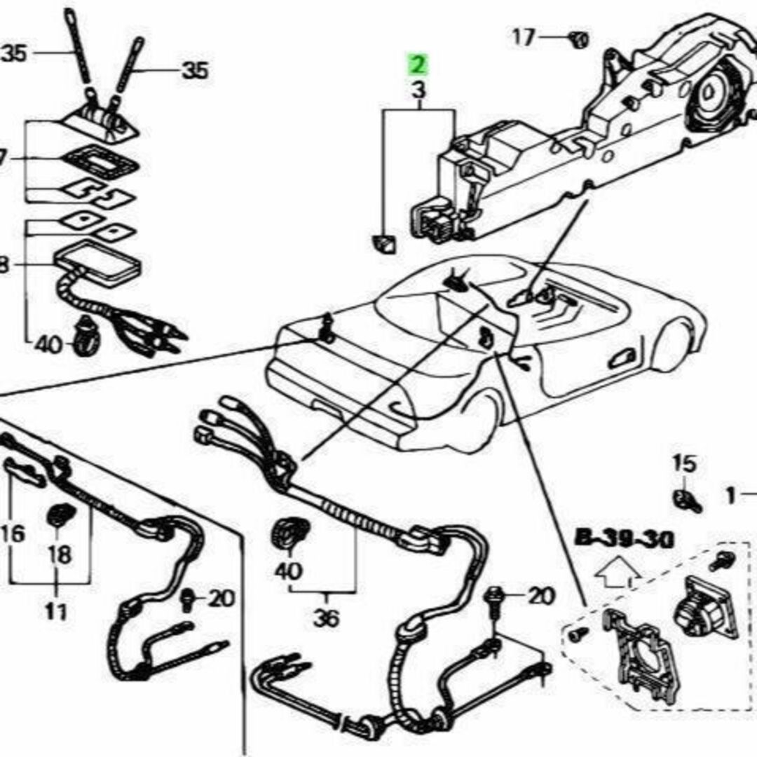 ホンダ(ホンダ)のホンダ NSX エンクロージャーASSY ABA-NA2 Rフロント 自動車/バイクの自動車(車種別パーツ)の商品写真