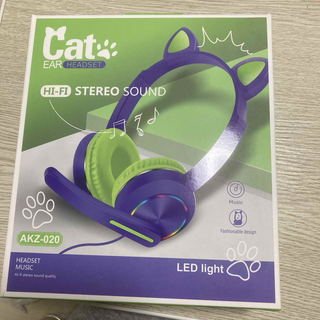 【未使用】ヘッドホン Cat EAR HEADSET(ヘッドフォン/イヤフォン)