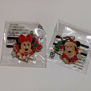 ディズニー(Disney)のミッキー　ミニー　クリスマス　チャーム(キャラクターグッズ)