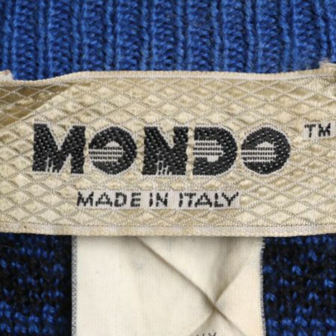 90s イタリア製 MONDO 総柄 デザイン ニット セーター メンズ L 90s イタリア製 MONDO 総柄 デザイン ニット セーター メンズ L