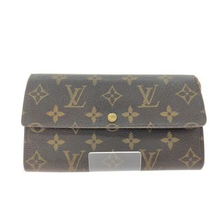 ルイヴィトン(LOUIS VUITTON)の▼▼LOUIS VUITTON ルイヴィトン レディース 長財布 モノグラム ポルトモネクレディ  M61726 ブラウン(財布)