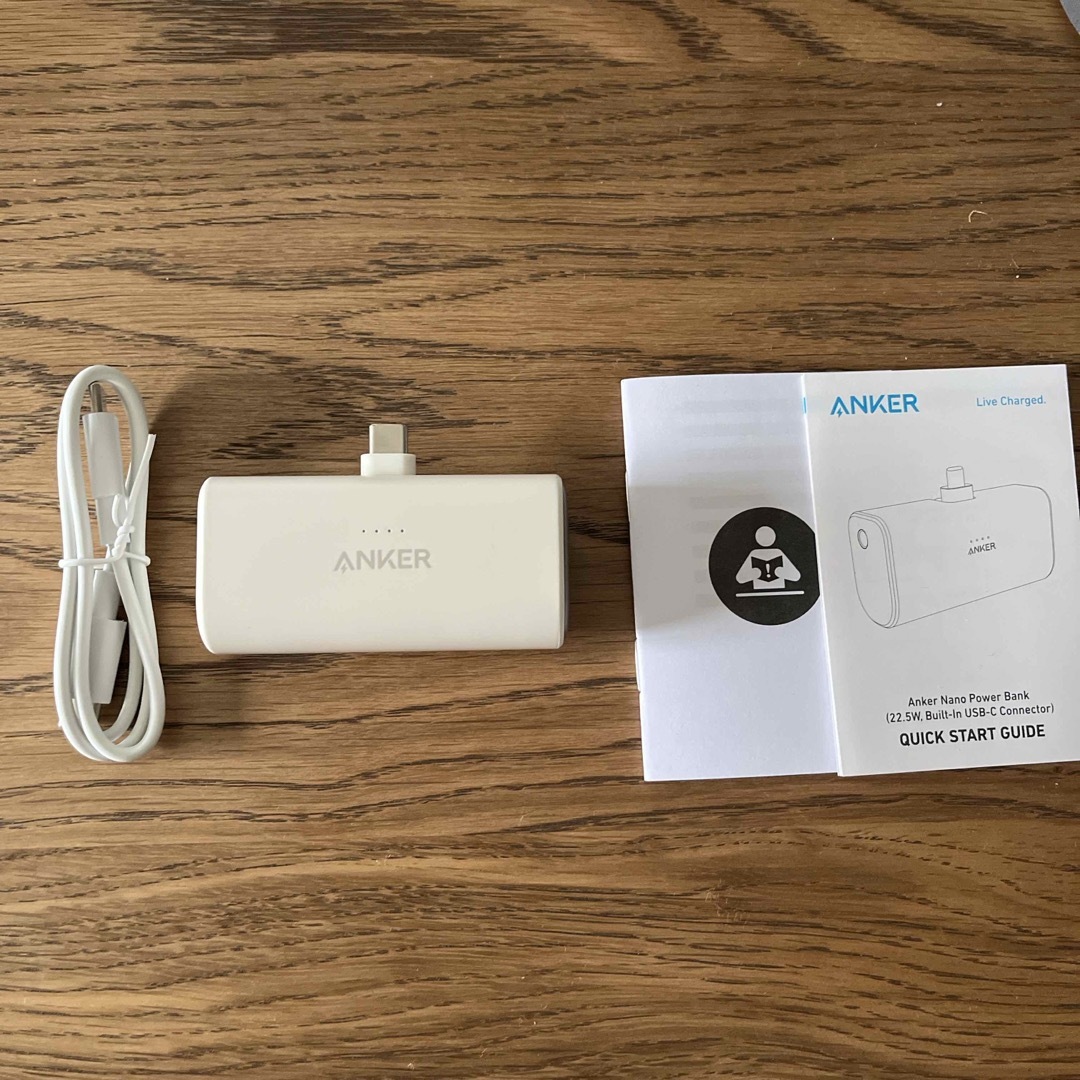 Anker(アンカー)のAnker Nano Power Bank モバイルバッテリー スマホ/家電/カメラのスマートフォン/携帯電話(バッテリー/充電器)の商品写真