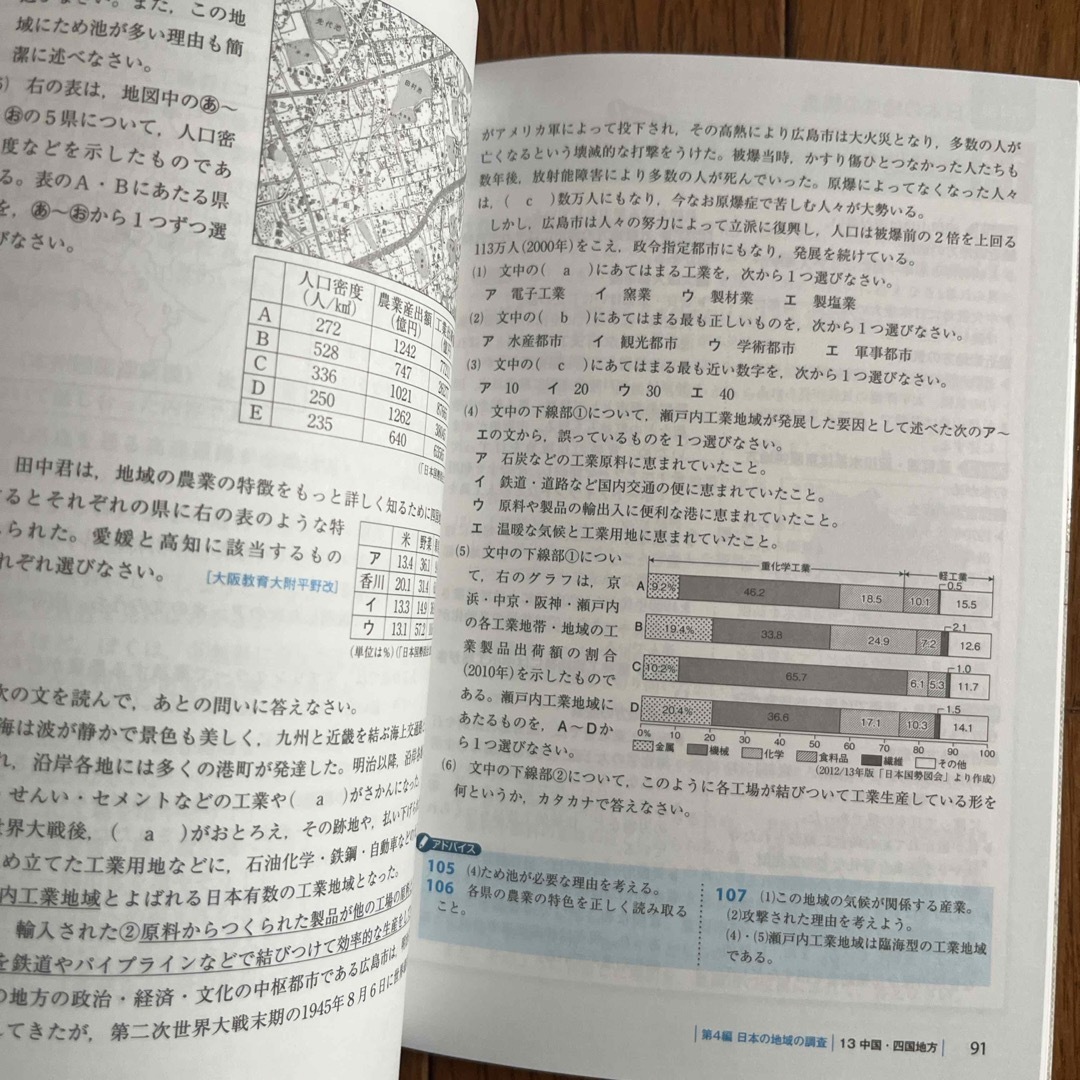 ハイクラス徹底問題集中学地理 エンタメ/ホビーの本(語学/参考書)の商品写真