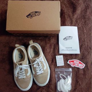 OLD SKOOL（VANS） - キッズ VANS オールドスクール  ベージュ 19cm