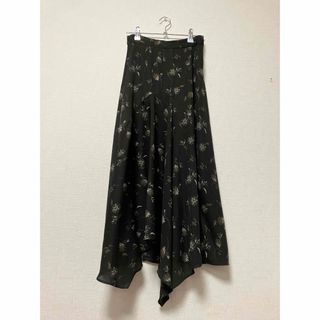 マウジー(moussy)のmoussy 花柄アシメスカート S(ロングスカート)