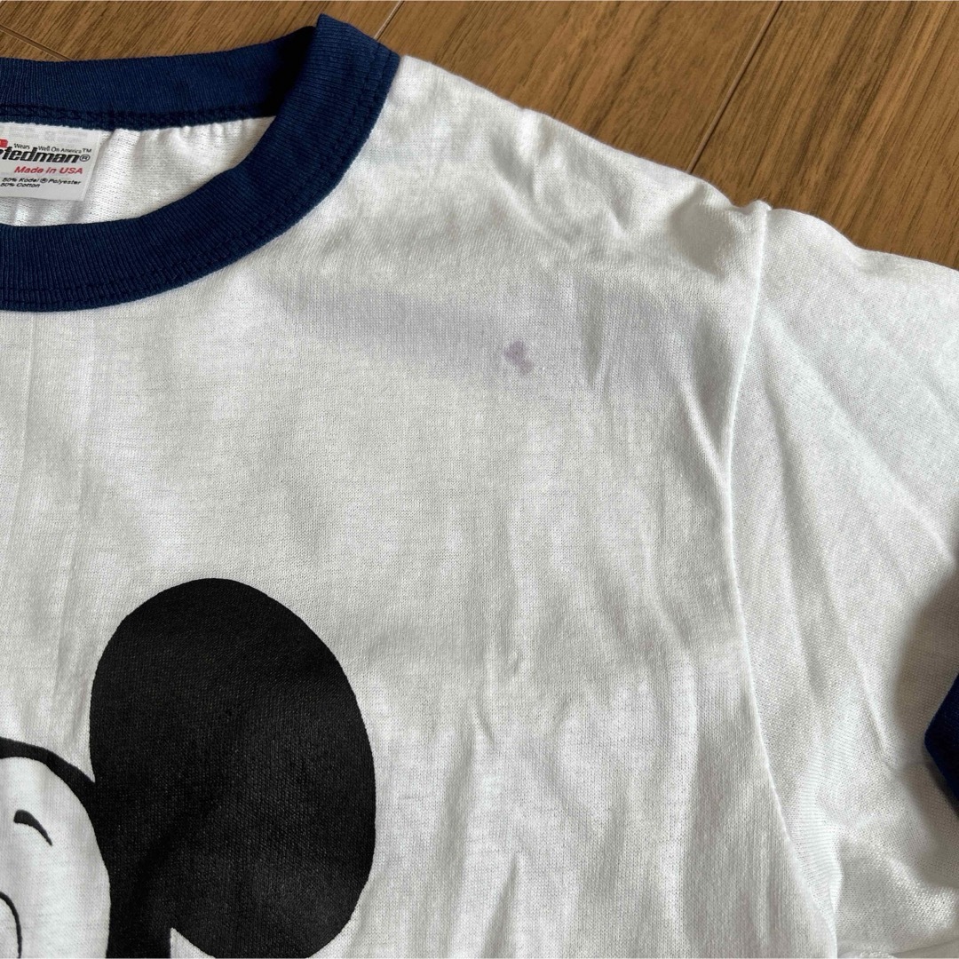 Disney(ディズニー)のUSA製 ヴィンテージ ミッキー リンガー半袖Tシャツ メンズのトップス(Tシャツ/カットソー(半袖/袖なし))の商品写真