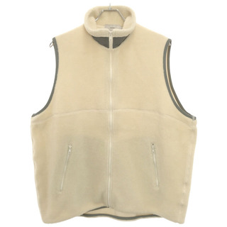 Graphpaper グラフペーパー 20AW Wool Boa Zip-Up Vest  ウールボアフリースベスト アイボリー 2 GU203-70167(ベスト)