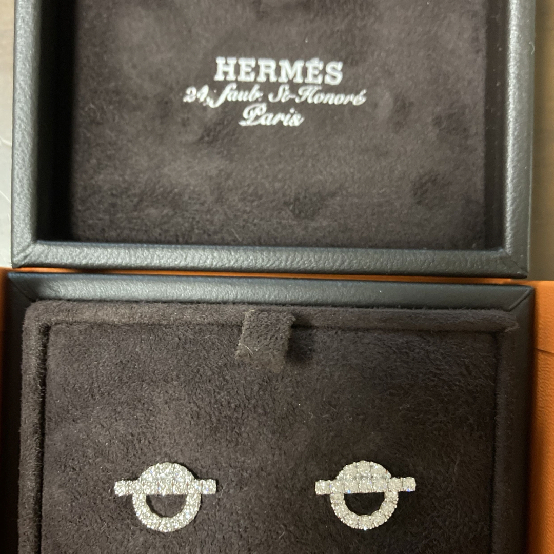 Hermes(エルメス)のエルメス　ダイヤモンドピアス レディースのアクセサリー(ピアス)の商品写真