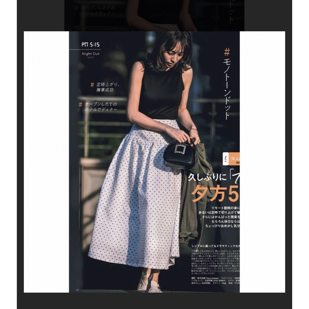 Mystrada(マイストラーダ)のドットジャガードスカートアルページュストーリー レディースのスカート(ロングスカート)の商品写真