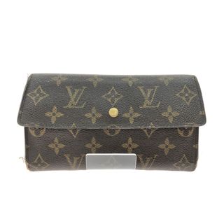 ルイヴィトン(LOUIS VUITTON)の▼▼LOUIS VUITTON ルイヴィトン レディース 三つ折り長財布 モノグラム ポルトフォイユインターナショナル M61217 ブラウン(財布)