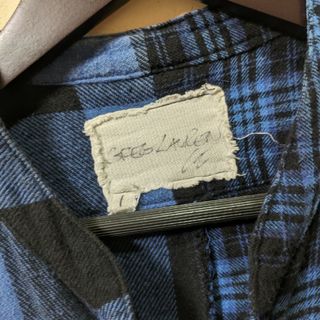 グレッグローレン(Greg Lauren)のGREGLAUREN パチポケ付 50/50 フランネル スタジオシャツ(シャツ)