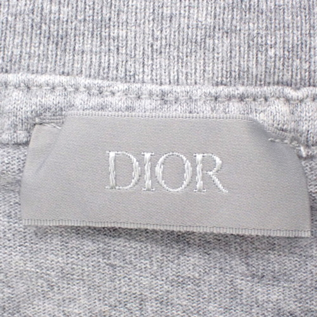 DIOR HOMME(ディオールオム)のDIOR HOMME(ディオール・オム) ペイントロゴ Tシャツ トップス アパレル ファッション 衣類 2021年SS 刺繍 S コットン グレー灰 マルチカラー メンズ 40802080163【中古】【アラモード】 メンズのトップス(Tシャツ/カットソー(半袖/袖なし))の商品写真