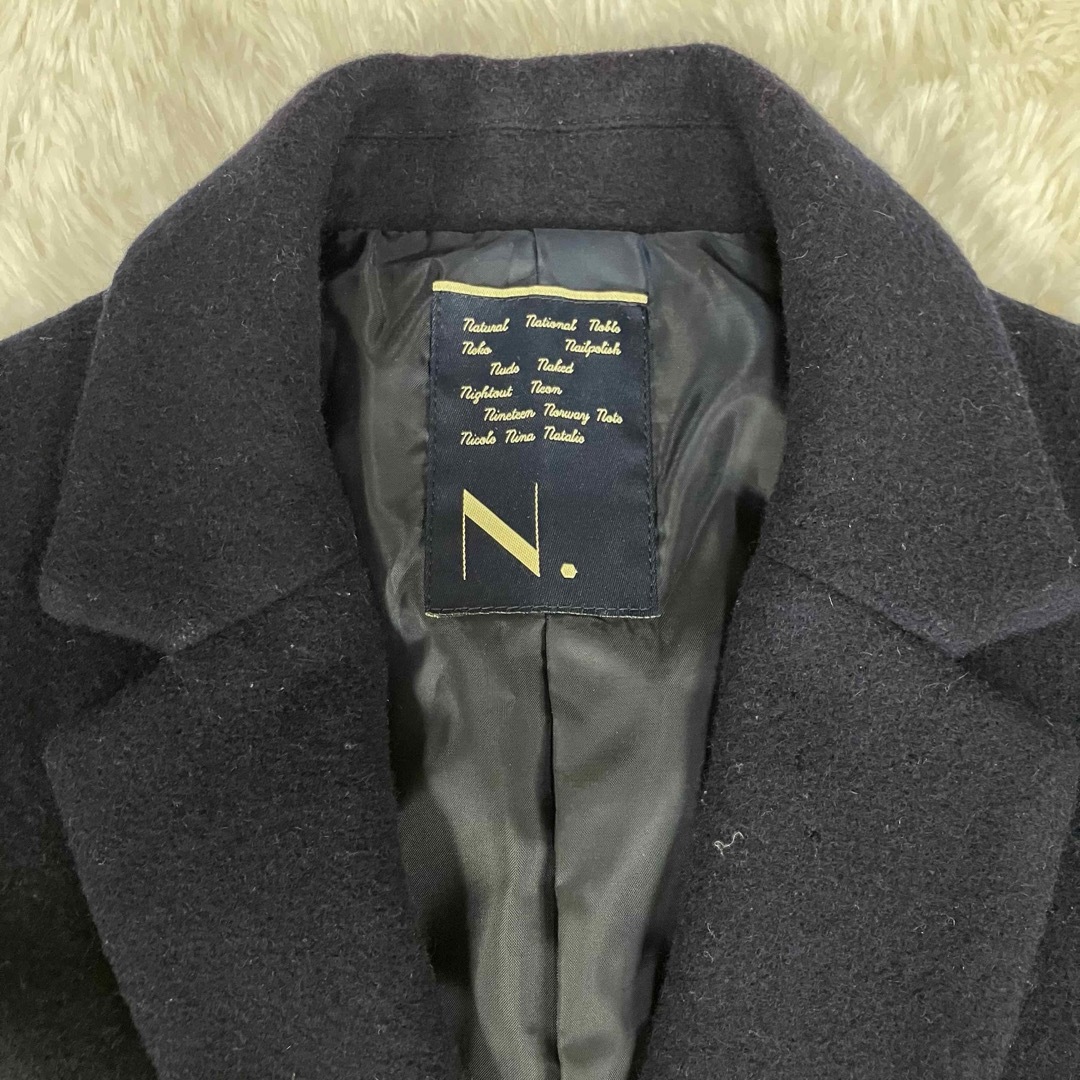 N.（Napla）(エヌドット)の【セール品】N．エヌドット アンゴラ混ロングコート size M レディースのジャケット/アウター(ロングコート)の商品写真