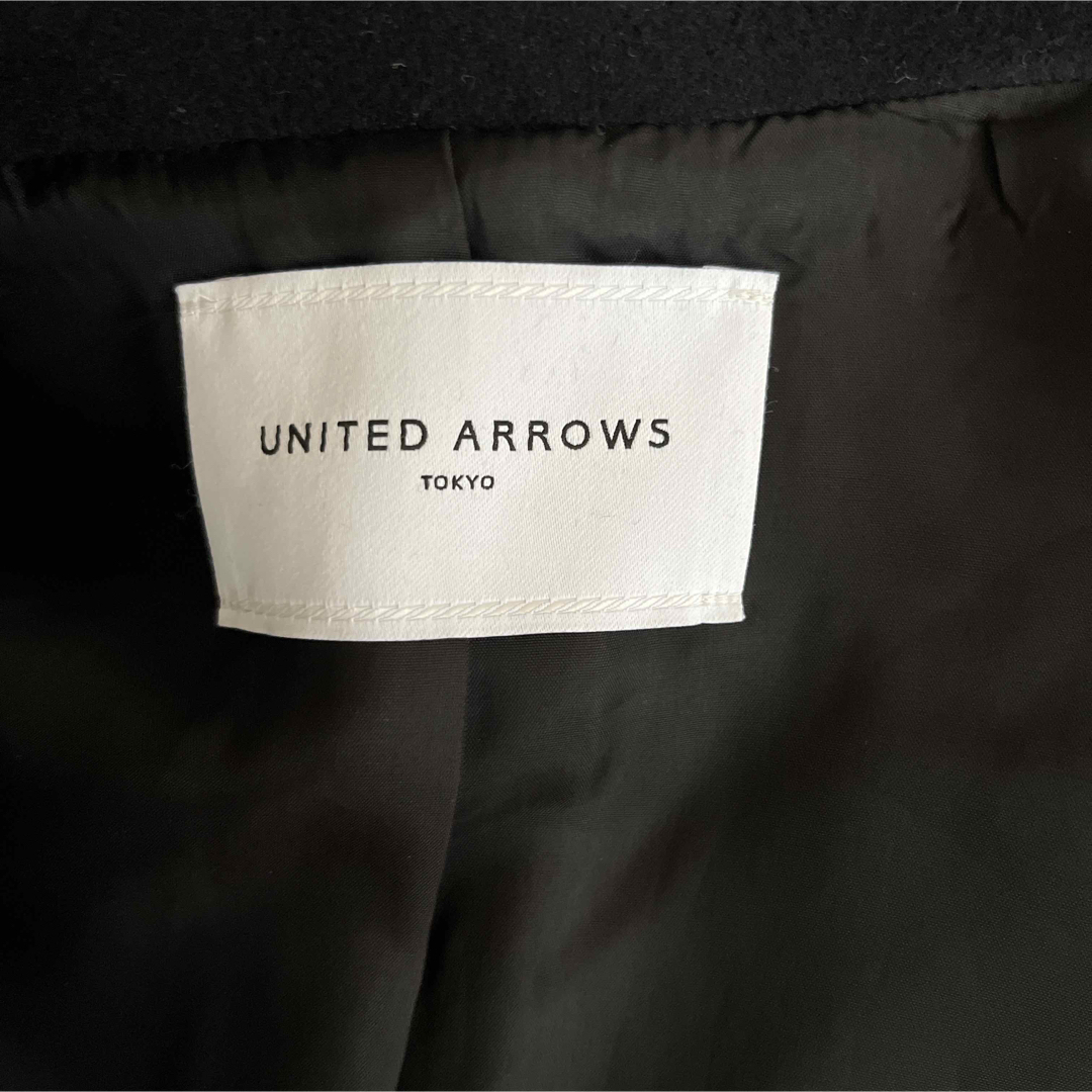 UNITED ARROWS(ユナイテッドアローズ)のunited arrows  UWSCメルトンPコート　36 アローズ　B&Y レディースのジャケット/アウター(ピーコート)の商品写真