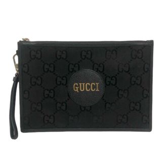 グッチ(Gucci)のグッチ 625598 オフ ザ グリッド クラッチバッグ GG ストラップ付 黒(クラッチバッグ)