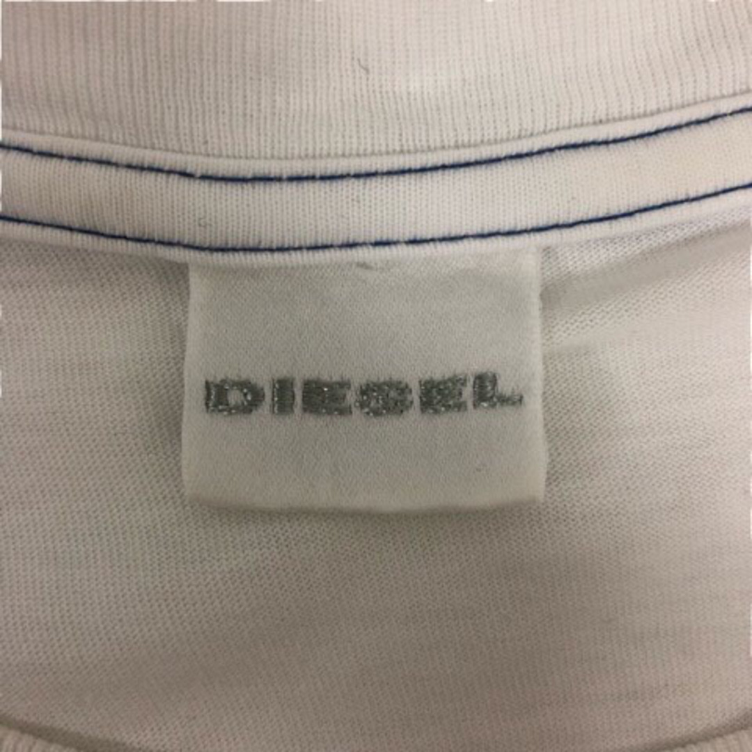 DIESEL(ディーゼル)のディーゼル Tシャツ カットソー プリント 半袖 16 白 青 グレー メンズ メンズのトップス(Tシャツ/カットソー(半袖/袖なし))の商品写真