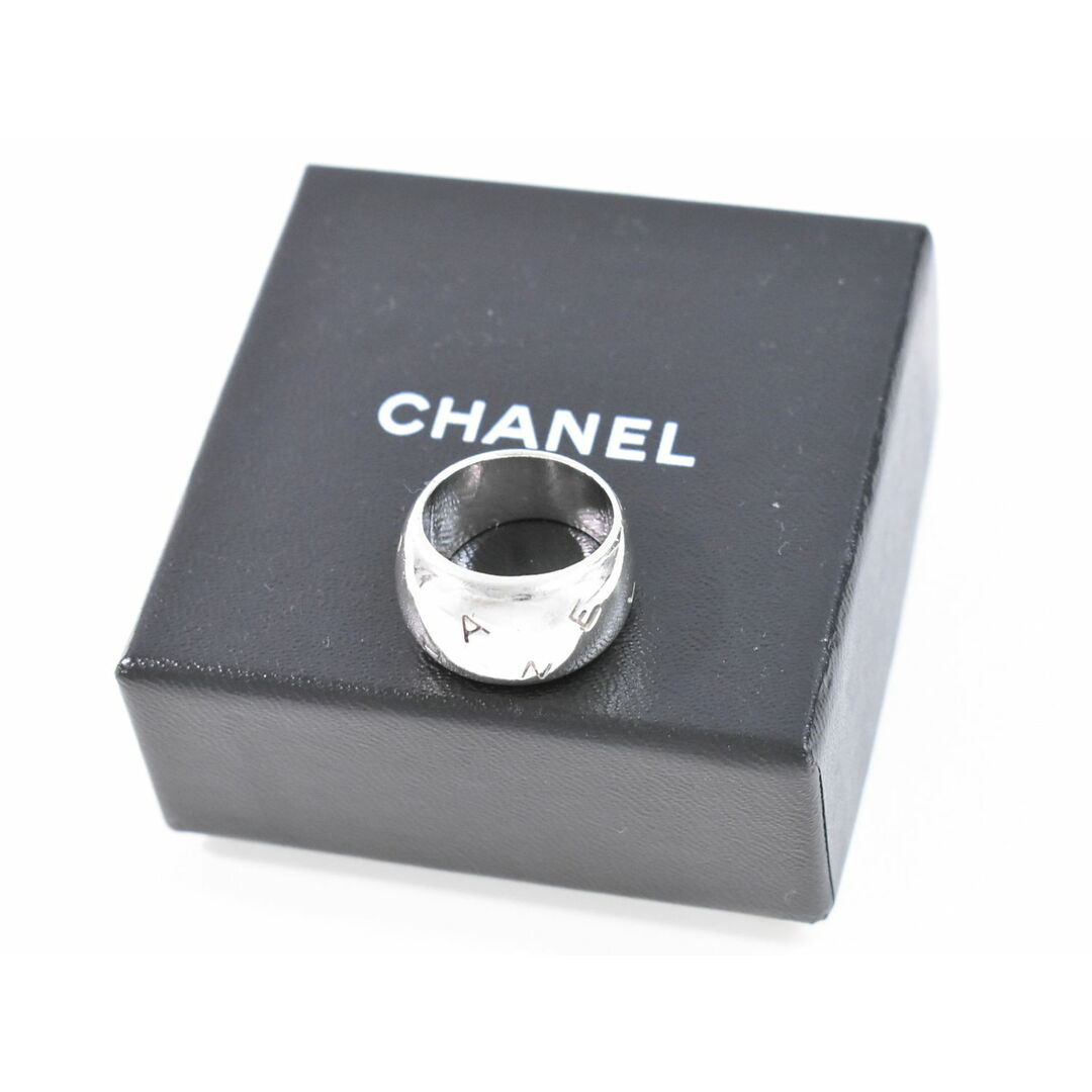 最大80%オフ CHANEL - 本物 シャネル CHANEL ロゴ リング 指輪 13号 925 指輪