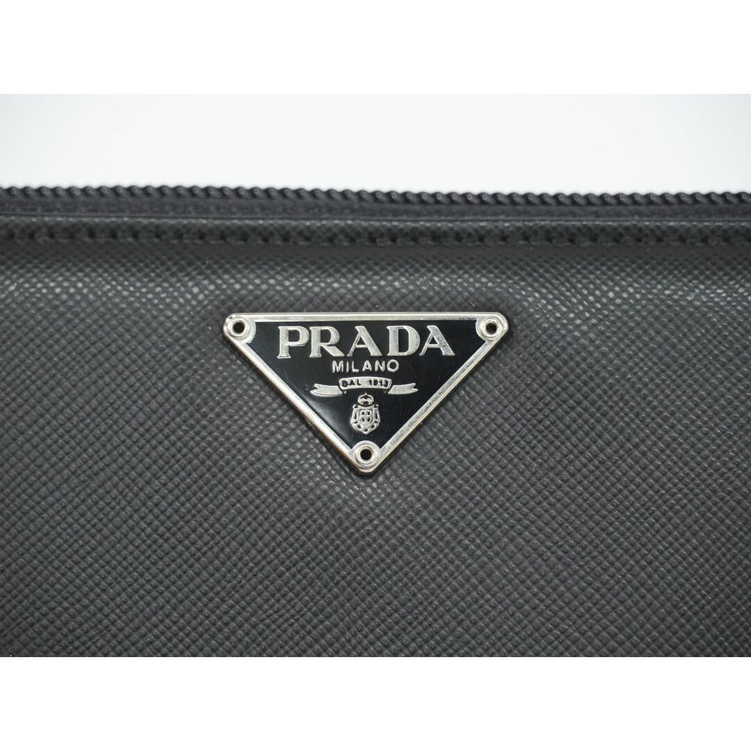 PRADA - 本物 プラダ PRADA サフィアーノ レザー ラウンド PRADA - 本物 プラダ PRADA サフィアーノ レザー ラウンド