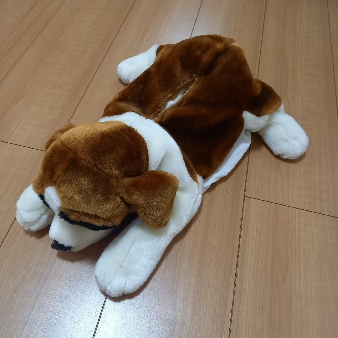 ボックスティッシュ入れ 犬 ぬいぐるみ エンタメ/ホビーのおもちゃ/ぬいぐるみ(ぬいぐるみ)の商品写真