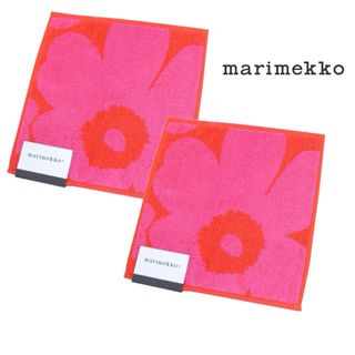 マリメッコ(marimekko)の◎マリメッコMarimekkoミニタオル ウニッコ ピンク2枚セット！ハンカチ (ハンカチ)