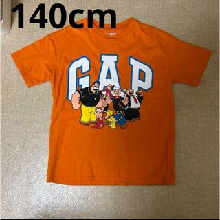 ギャップキッズ(GAP Kids)の140cm GAP キッズ 男の子 女の子 半袖Tシャツ ポパイ オレンジ(Tシャツ/カットソー)